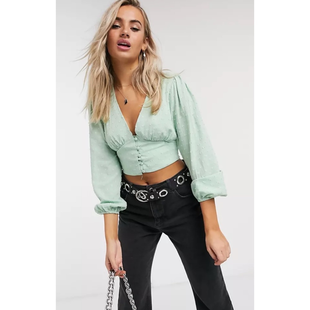 Bershka Donny Button Down Blouse